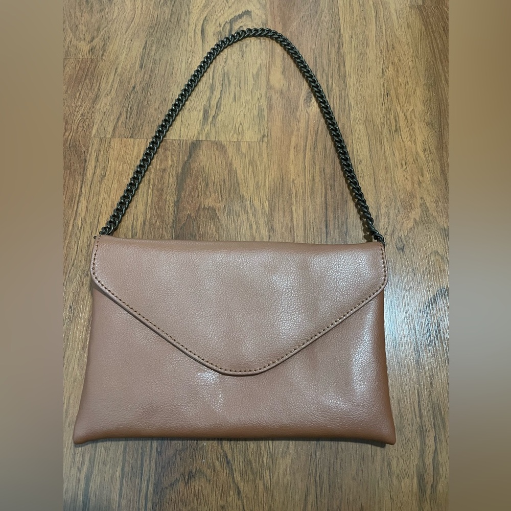 J Crew Brown Leather Shoulder Bag